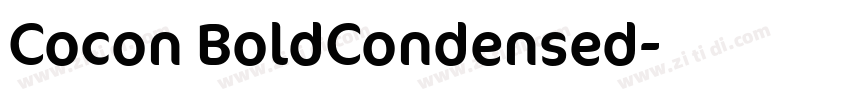 Cocon BoldCondensed字体转换